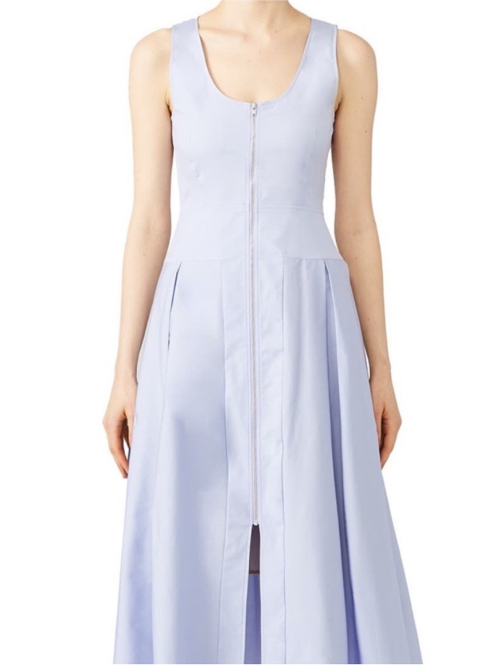 Hunter Bell Lavender Poppy Zip Midi Sun Dress Size 4 - Picture 13 of 13